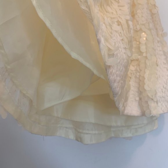NWT Nicole Miller NYC Cream Cocktail Sequin Dress - Picture 11 of 11
